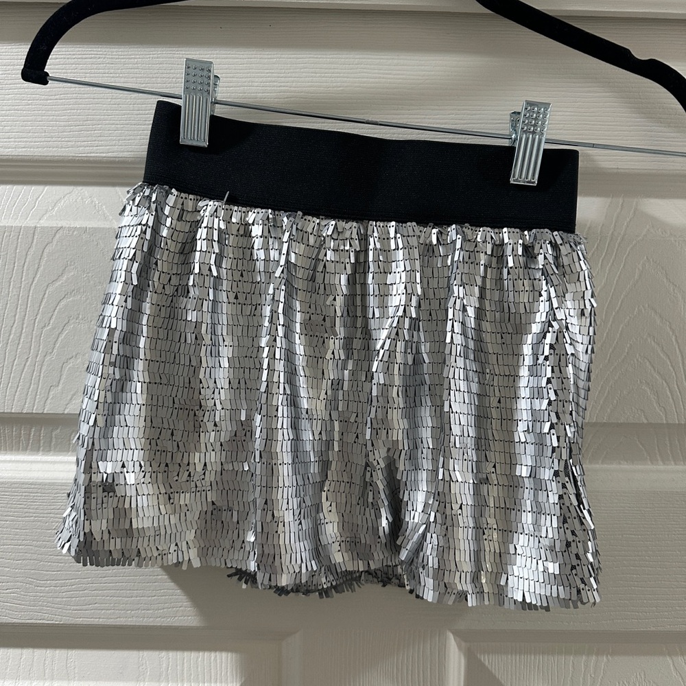 Child’s Silver Sequin Mini Skirt